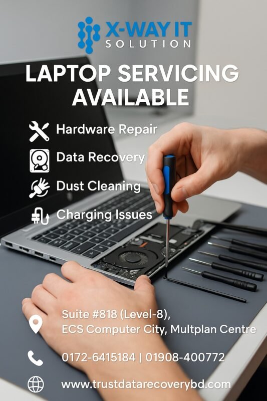 On-call laptop and desktop repair service in Dhaka by X-Way IT Solution